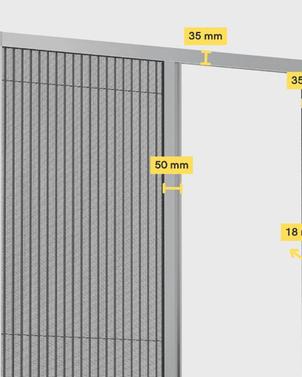 Zanzariera Porta Finestra Plissettata su misura